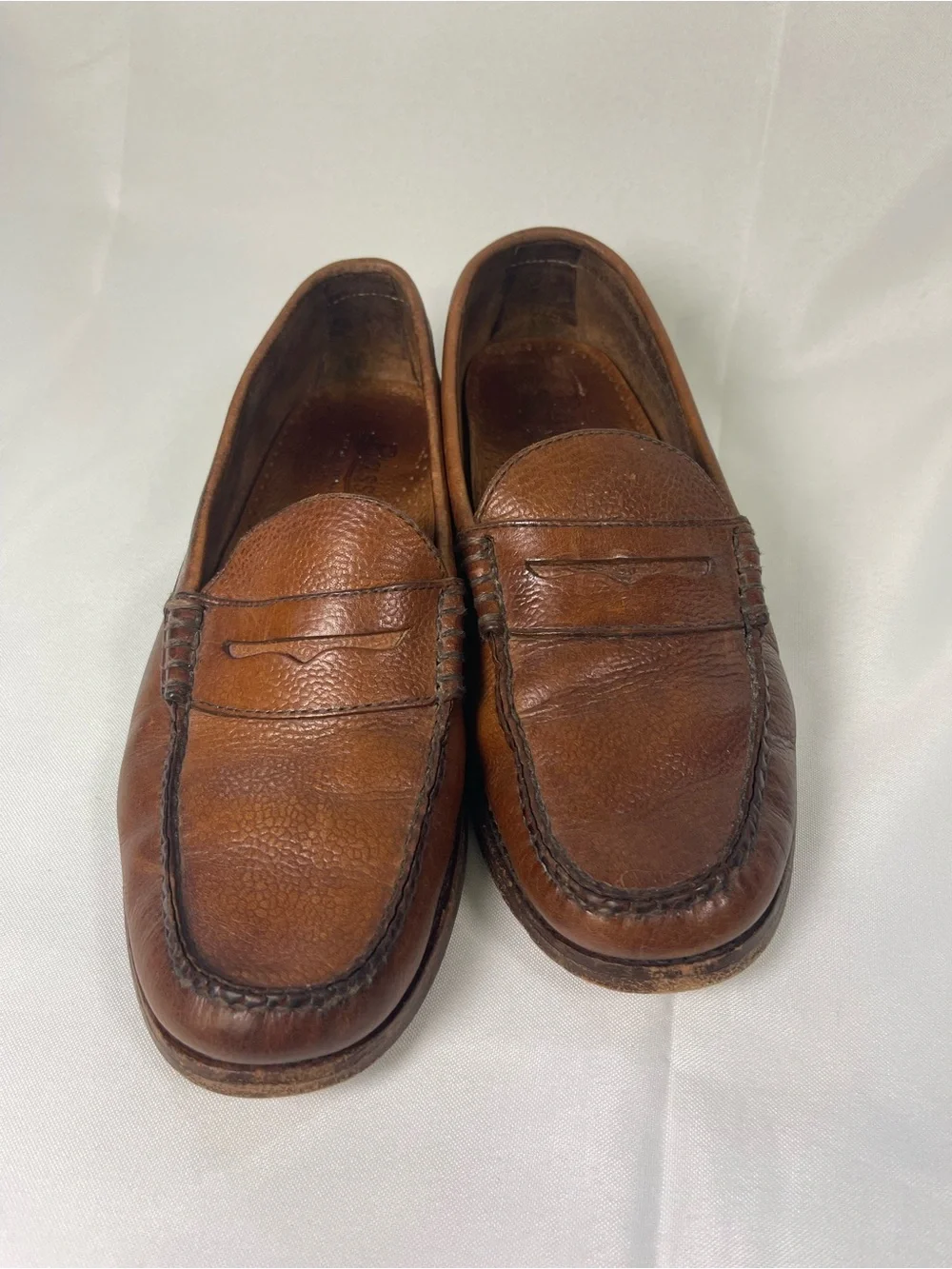 Bass Men's 9.5 Chapman Brown Leather Penny Loafers